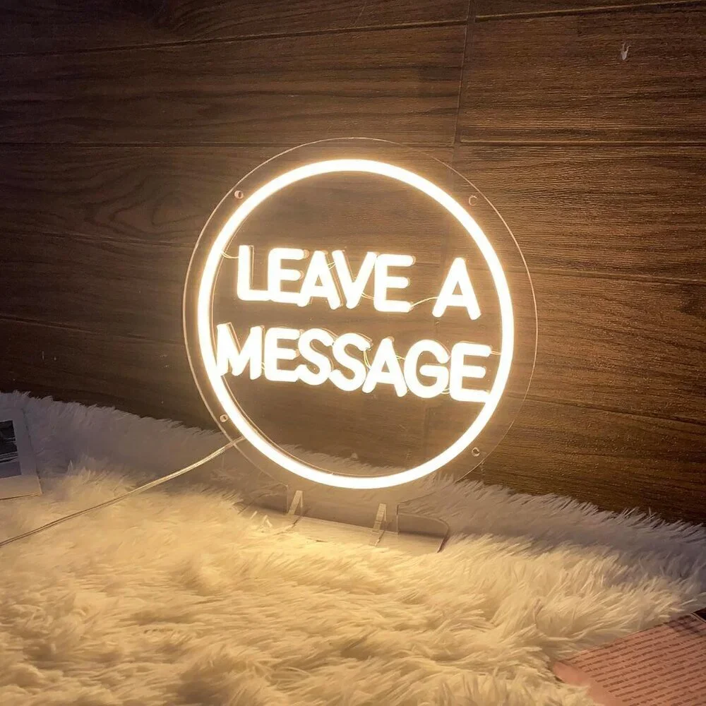 Audio Guest Book LED Neon Sign